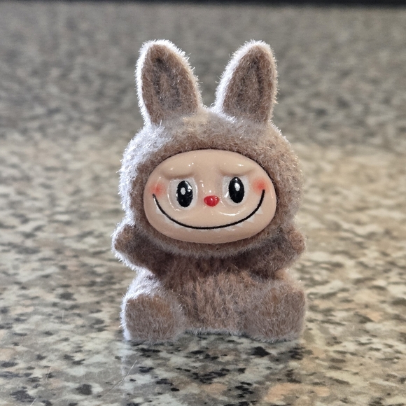 Other - 🍒🍒 Charming Brown Fuzzy Mini Labubu Figurine